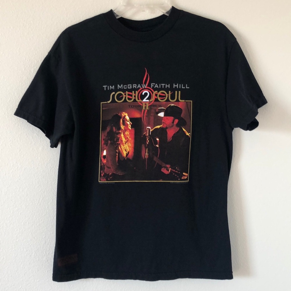 Tim McGraw Faith Hill T-Shirt Soul 2 Soul Size M